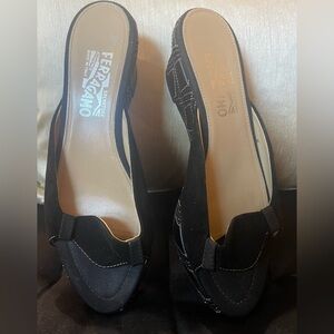 SALVATORE FERRAGAMO mule sandals. EUC